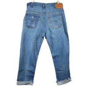 Levi’s 70/80s Orange Tab Distressed Highrise Raw Hem Jeans Size Size 12